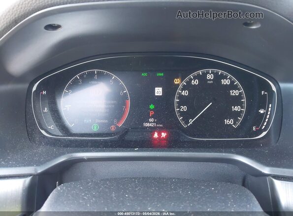 1HGCV1F16KA174092 2019 HONDA ACCORD White უკანა სავარძლების ხედი