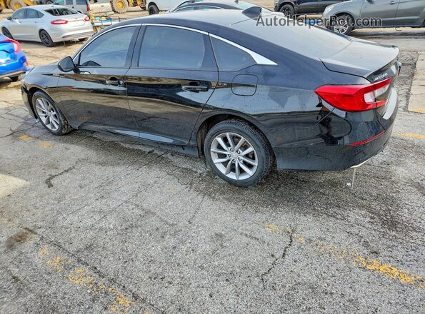 1HGCV1F16NA060775 2022 HONDA ACCORD Black Հետևի ձախ