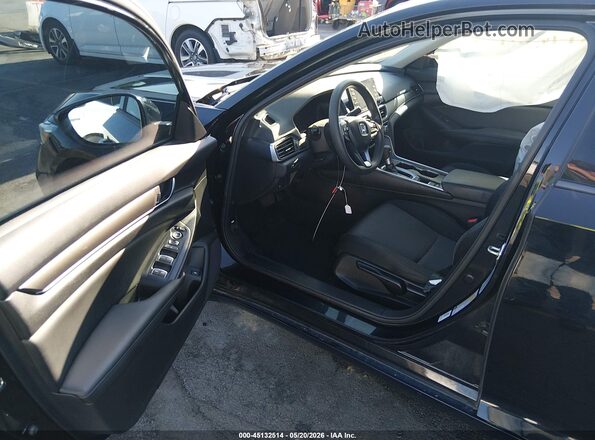 1HGCV1F17LA032691 2020 HONDA ACCORD Black Вид салону спереду