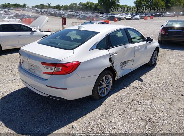 1HGCV1F17MA078927 2021 HONDA ACCORD Белый Задняя правая четверть
