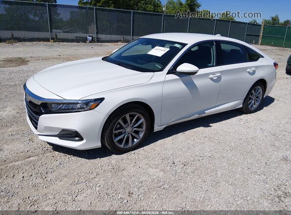 1HGCV1F17MA078927 2021 HONDA ACCORD Белый Передняя левая четверть