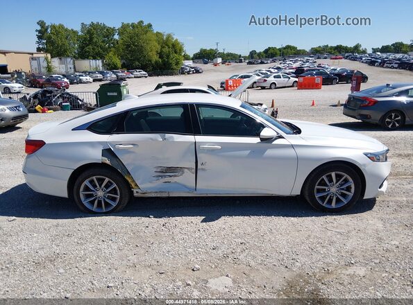 1HGCV1F17MA078927 2021 HONDA ACCORD Белый Вид задней части салона