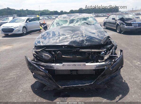 1HGCV1F17NA065533 2022 HONDA ACCORD Black Սալոնի հետևի տեսք