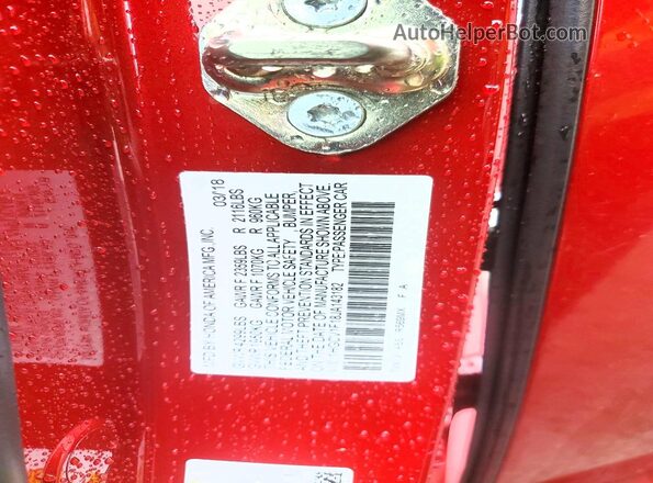 1HGCV1F18JA143182 2018 HONDA ACCORD Red 