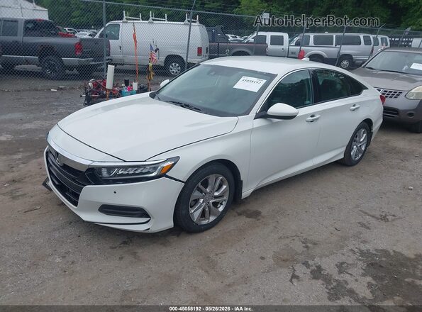 1HGCV1F18JA181754 2018 HONDA ACCORD White წინა მარცხენა ხედი სამი მეოთხედიდან