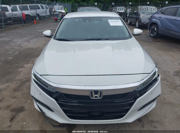 1HGCV1F18JA181754 2018 HONDA ACCORD White ხელსაწყოთა პანელის ხედი