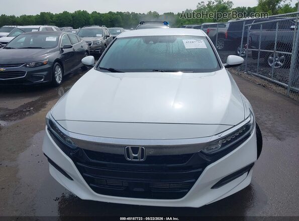 1HGCV1F18JA204286 2018 HONDA ACCORD White Սարքավորումների վահանակի տեսք