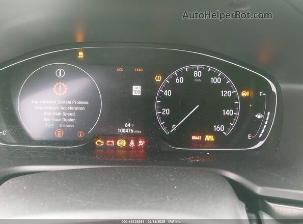 1HGCV1F18KA048509 2019 HONDA ACCORD Gray უკანა სავარძლების ხედი