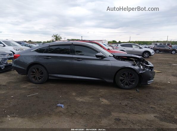 1HGCV1F18KA048509 2019 HONDA ACCORD Gray უკანა სალონის ხედი