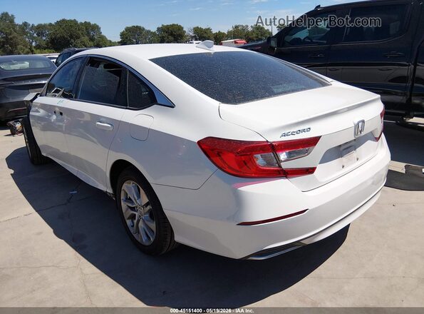 1HGCV1F18KA173087 2019 HONDA ACCORD White Trasero izquierdo