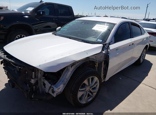 1HGCV1F18KA173087 2019 HONDA ACCORD White Vista tres cuartos delantera izquierda
