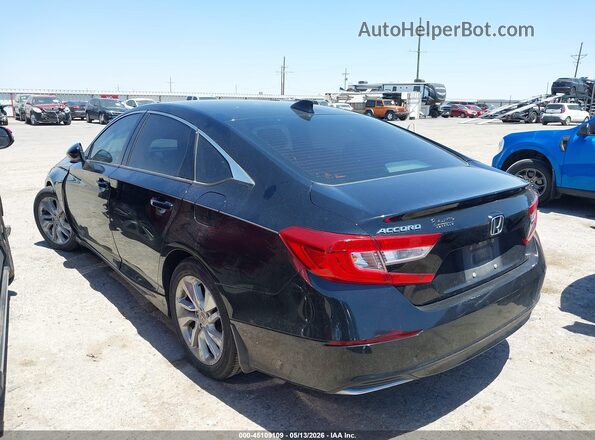 1HGCV1F19JA102057 2018 HONDA ACCORD Black უკანა მარცხენა
