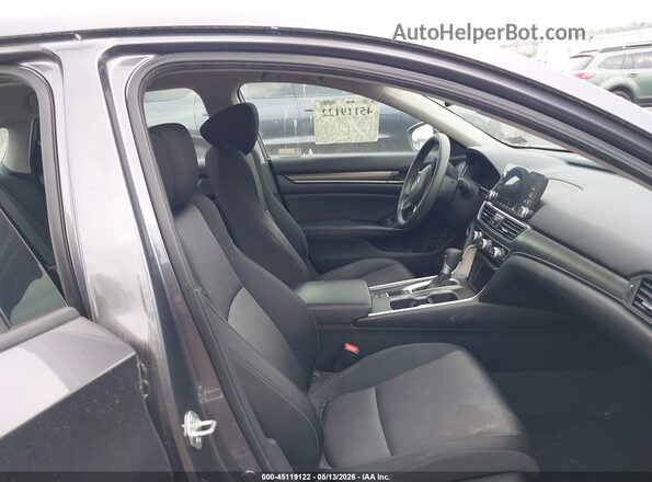 1HGCV1F19JA219136 2018 HONDA ACCORD Gray წინა სალონის ხედი