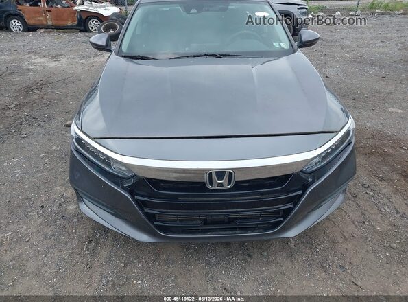 1HGCV1F19JA219136 2018 HONDA ACCORD Gray წინა პანელის ხედი