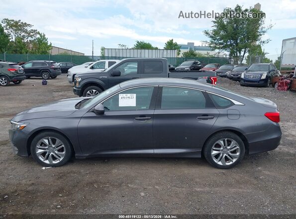 1HGCV1F19JA219136 2018 HONDA ACCORD Gray უკანა სალონის ხედი