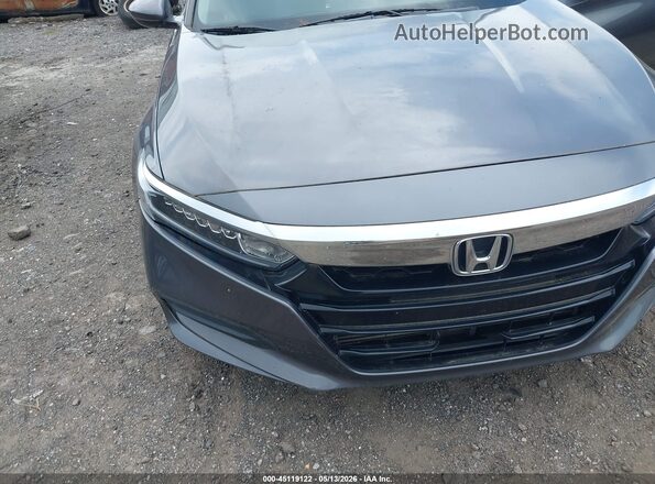1HGCV1F19JA219136 2018 HONDA ACCORD Gray წინა ხედი