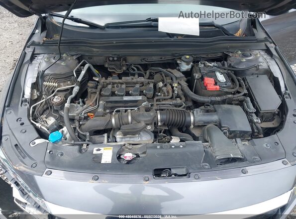 1HGCV1F19JA268434 2018 HONDA ACCORD Gray Вид ззаду