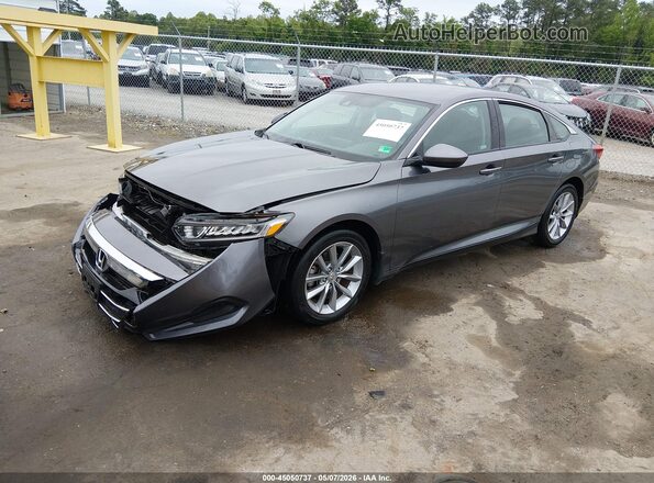 1HGCV1F19MA021998 2021 HONDA ACCORD Gray Vista tres cuartos delantera izquierda