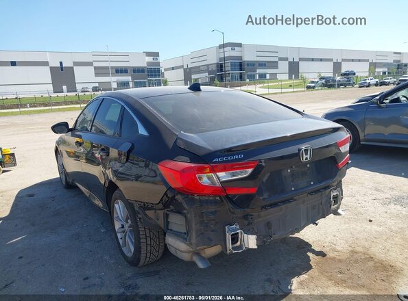 1HGCV1F19MA119364 2021 HONDA ACCORD Black უკანა მარცხენა