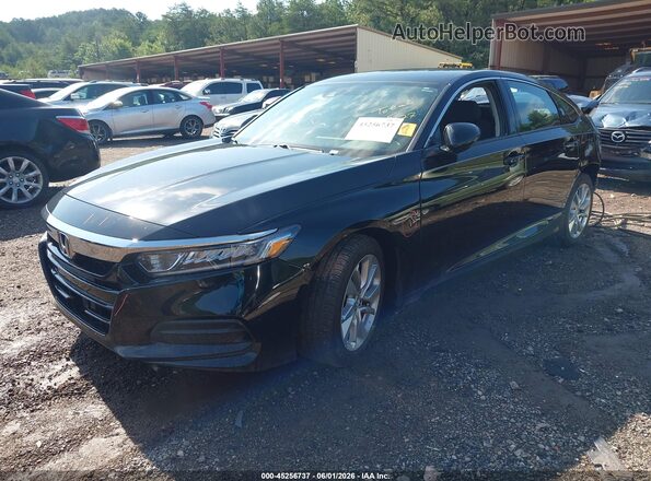 1HGCV1F1XJA101922 2018 HONDA ACCORD Black Przód lewy