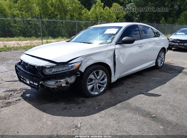 1HGCV1F1XLA117122 2020 HONDA ACCORD White Առջևի ձախ երեք քառորդ տեսարան
