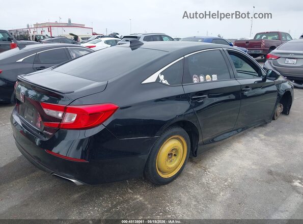 1HGCV1F30KA018003 2019 HONDA ACCORD Черный Задняя правая четверть