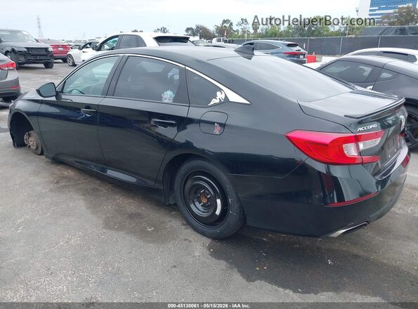 1HGCV1F30KA018003 2019 HONDA ACCORD Черный Задняя левая четверть