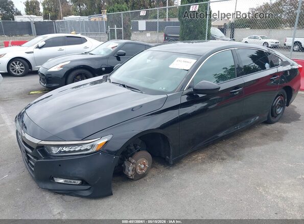 1HGCV1F30KA018003 2019 HONDA ACCORD Черный Панорамный вид салона 360°