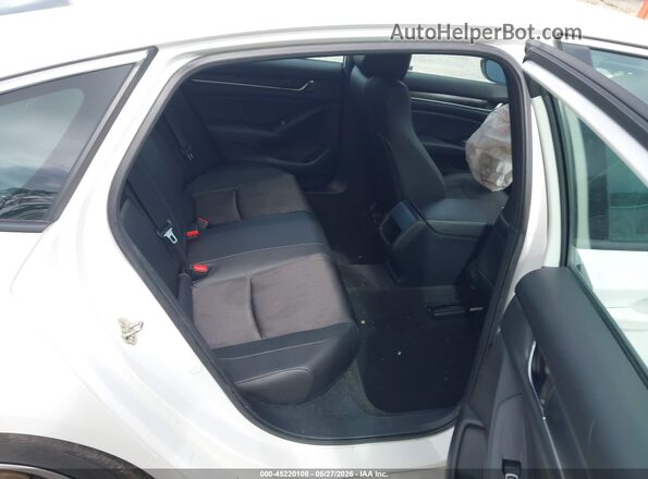 1HGCV1F30KA031236 2019 HONDA ACCORD White VIN კოდის სტიკერის ხედი