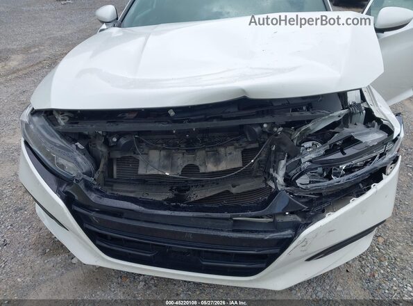 1HGCV1F30KA031236 2019 HONDA ACCORD White წინა ხედი