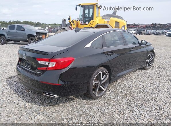 1HGCV1F30KA085331 2019 HONDA ACCORD Черный Задняя правая четверть