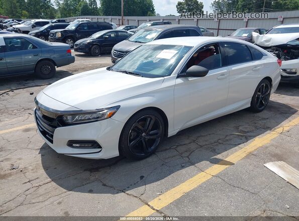 1HGCV1F30LA034669 2020 HONDA ACCORD White Передня ліва чверть
