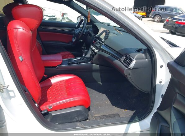 1HGCV1F30LA034669 2020 HONDA ACCORD White Вид салону спереду