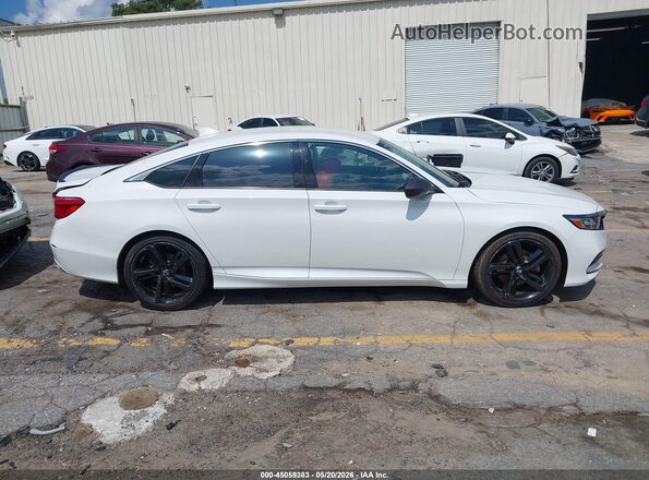 1HGCV1F30LA034669 2020 HONDA ACCORD White Вид задньої частини салону