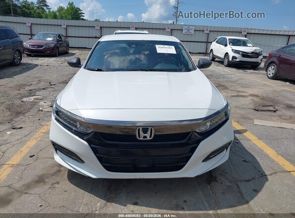 1HGCV1F30LA034669 2020 HONDA ACCORD White Вид щитка приладів