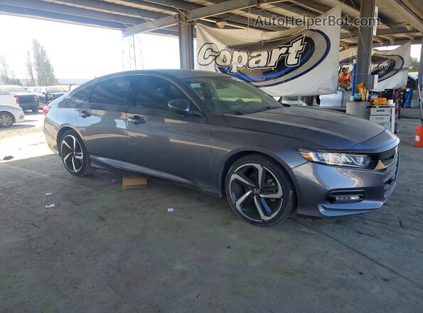 1HGCV1F30LA075609 2020 HONDA ACCORD Gray წინა მარჯვენა
