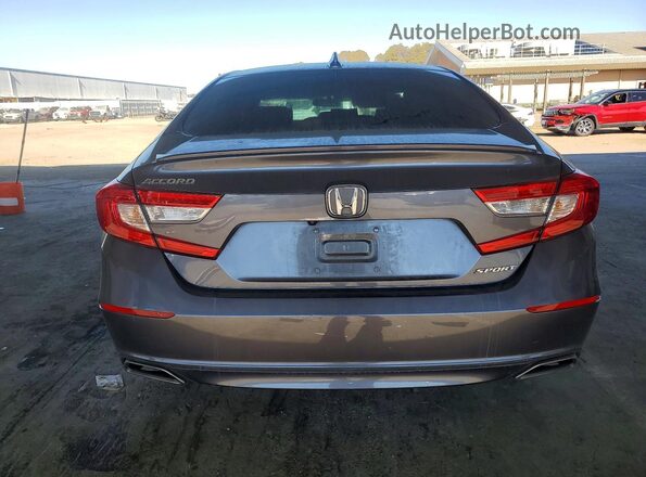 1HGCV1F30LA075609 2020 HONDA ACCORD Gray უკანა ხედი