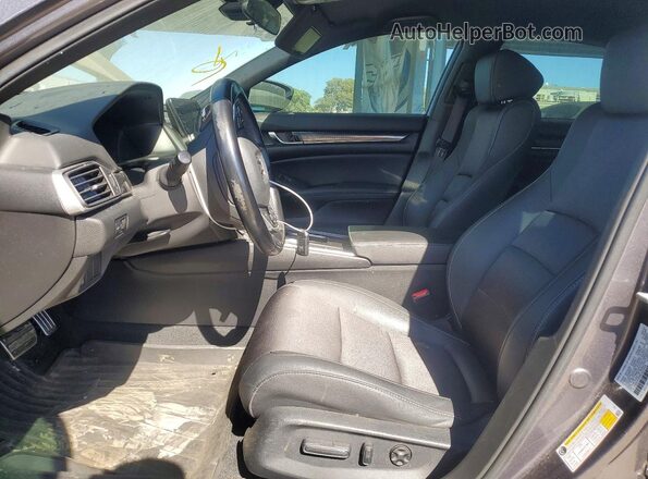 1HGCV1F30LA075609 2020 HONDA ACCORD Gray წინა სალონის ხედი