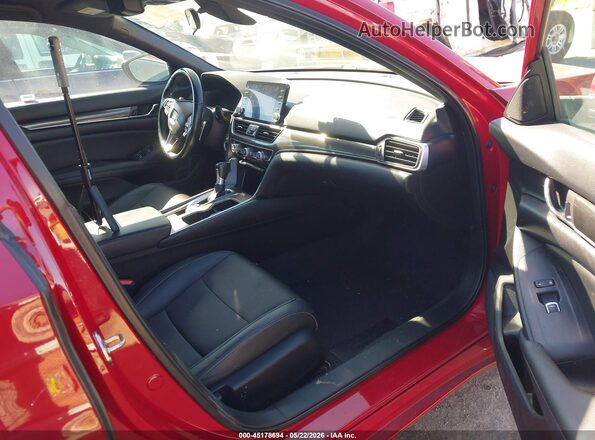 1HGCV1F30LA078770 2020 HONDA ACCORD Red Вид салону спереду