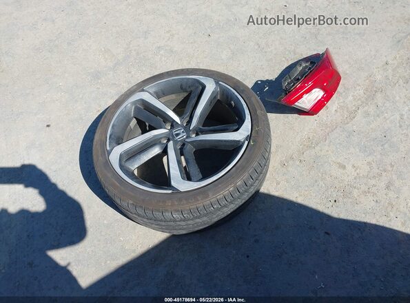 1HGCV1F30LA078770 2020 HONDA ACCORD Red Вид щитка приладів