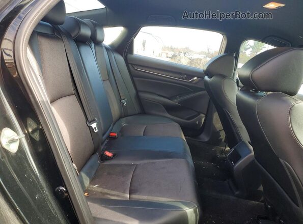 1HGCV1F30LA139650 2020 HONDA ACCORD Black Вид задніх сидінь