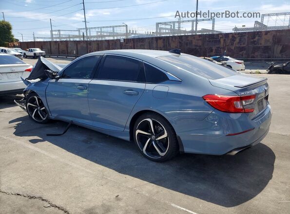 1HGCV1F30MA022202 2021 HONDA ACCORD Gray Trasero izquierdo