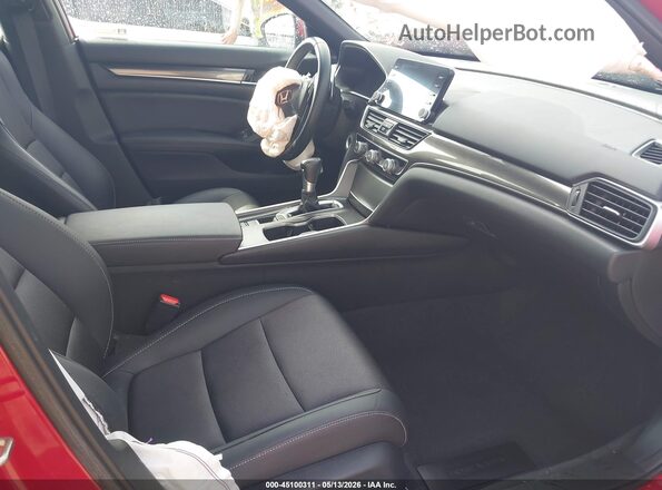 1HGCV1F31KA012145 2019 HONDA ACCORD Red Սալոնի դիմացի տեսք