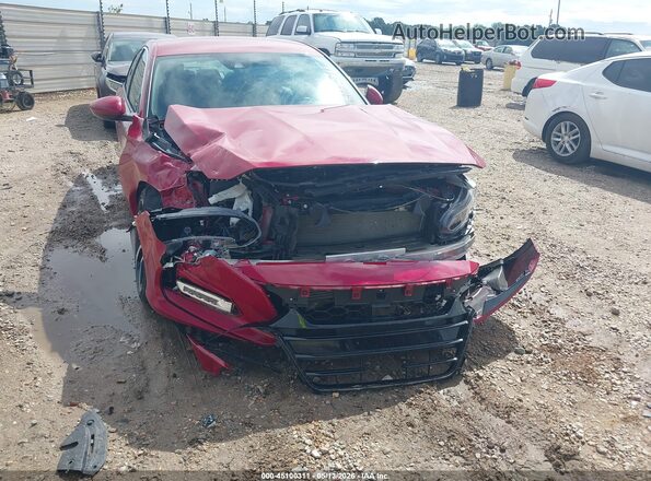1HGCV1F31KA012145 2019 HONDA ACCORD Red Դիմացի տեսք