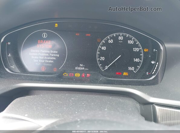 1HGCV1F31KA012145 2019 HONDA ACCORD Red Հետևի նստատեղերի տեսք