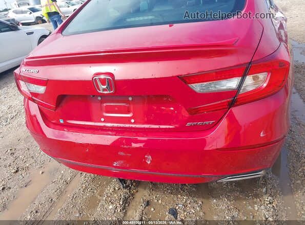 1HGCV1F31KA012145 2019 HONDA ACCORD Red 