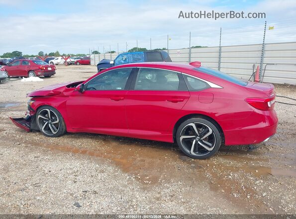 1HGCV1F31KA012145 2019 HONDA ACCORD Red Սալոնի 360 աստիճան տեսք