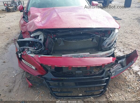 1HGCV1F31KA012145 2019 HONDA ACCORD Red Սարքավորումների վահանակի տեսք