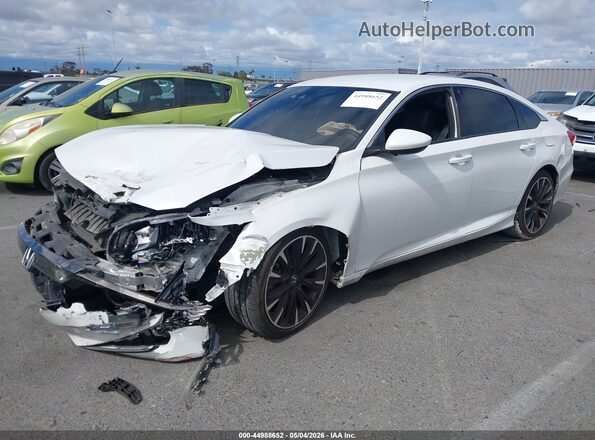 1HGCV1F31KA016373 2019 HONDA ACCORD White Передня ліва чверть