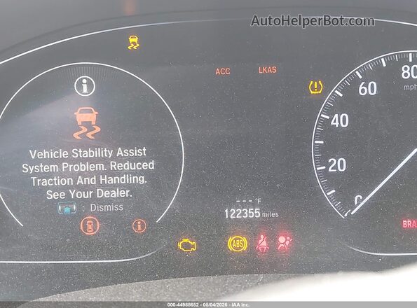 1HGCV1F31KA016373 2019 HONDA ACCORD White Панорамний вид салону 360°